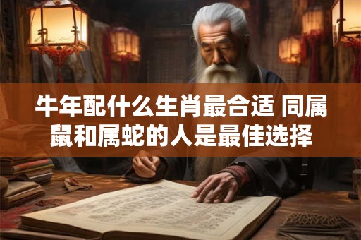 牛年配什么生肖最合适 同属鼠和属蛇的人是最佳选择