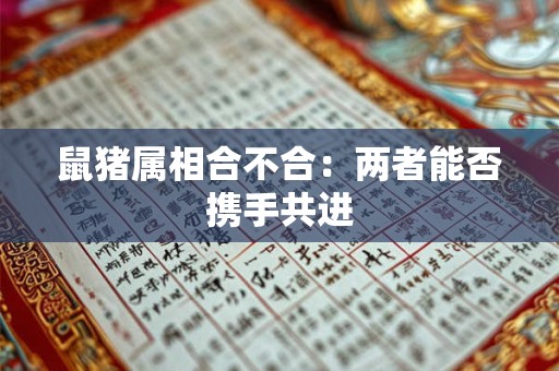 鼠猪属相合不合：两者能否携手共进