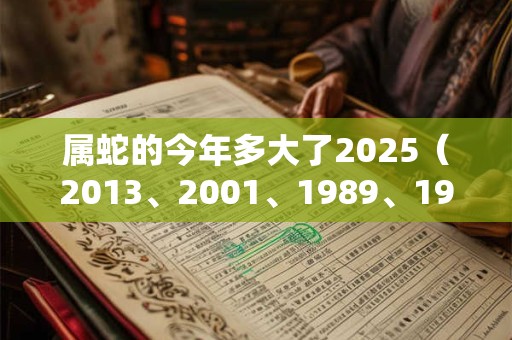 属蛇的今年多大了2025（2013、2001、1989、1977、1965）