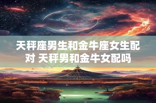 天秤座男生和金牛座女生配对 天秤男和金牛女配吗