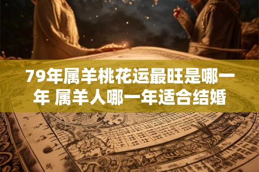 79年属羊桃花运最旺是哪一年 属羊人哪一年适合结婚