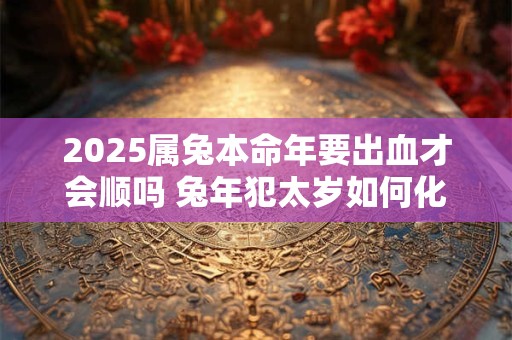 2025属兔本命年要出血才会顺吗 兔年犯太岁如何化解