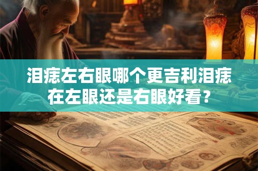 泪痣左右眼哪个更吉利泪痣在左眼还是右眼好看？
