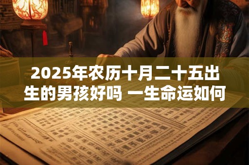 2025年农历十月二十五出生的男孩好吗 一生命运如何