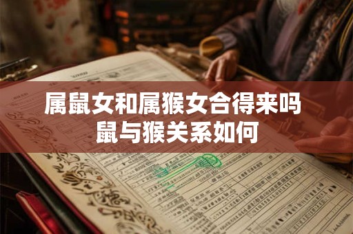属鼠女和属猴女合得来吗 鼠与猴关系如何