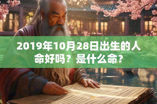 2019年10月28日出生的人命好吗？是什么命？