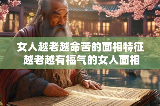 女人越老越命苦的面相特征 越老越有福气的女人面相