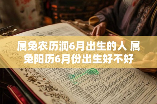 属兔农历润6月出生的人 属兔阳历6月份出生好不好