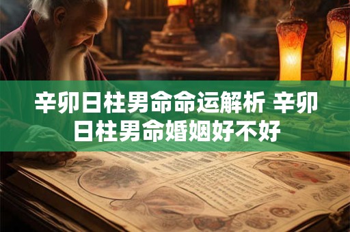 辛卯日柱男命命运解析 辛卯日柱男命婚姻好不好