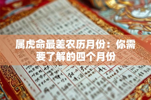 属虎命最差农历月份:你需要了解的四个月份 属虎命最差农历月份:你需要了解的四个月份