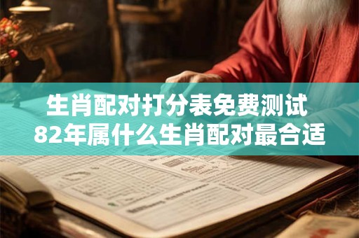 生肖配对打分表免费测试 82年属什么生肖配对最合适