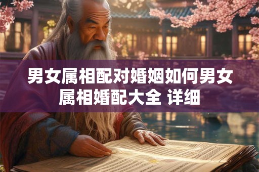 男女属相配对婚姻如何男女属相婚配大全 详细