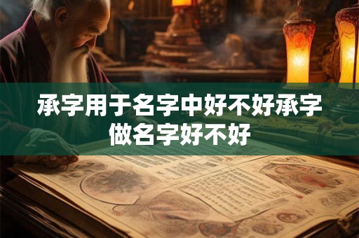 承字用于名字中好不好承字做名字好不好