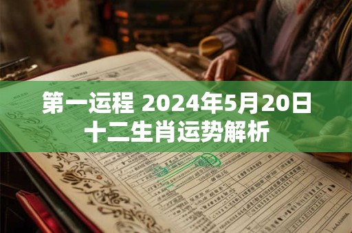 第一运程 2024年5月20日十二生肖运势解析