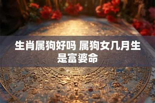 生肖属狗好吗 属狗女几月生是富婆命