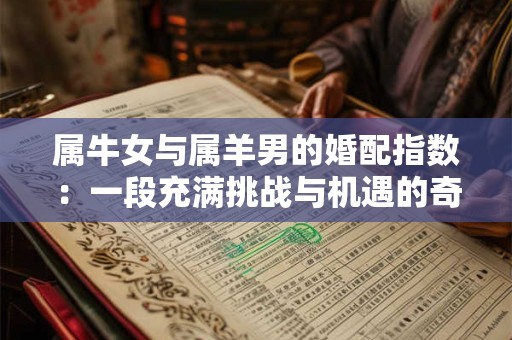 属牛女与属羊男的婚配指数：一段充满挑战与机遇的奇妙组合