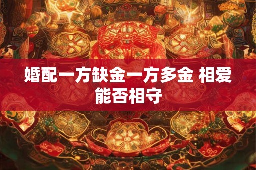 婚配一方缺金一方多金 相爱能否相守 婚配一方缺金一方多金 相爱能否相守