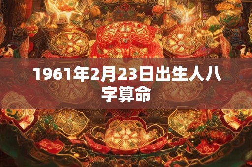 1961年2月23日出生人八字算命