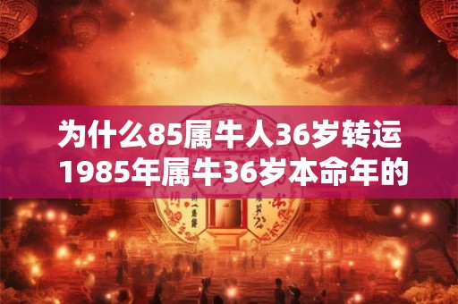 为什么85属牛人36岁转运 1985年属牛36岁本命年的财运如何