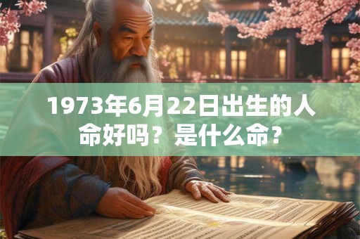 1973年6月22日出生的人命好吗？是什么命？