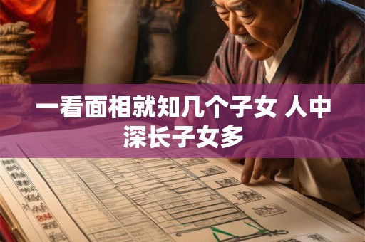 一看面相就知几个子女 人中深长子女多