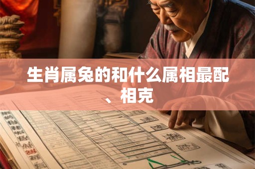 生肖属兔的和什么属相最配、相克