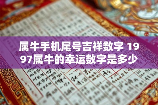 属牛手机尾号吉祥数字 1997属牛的幸运数字是多少