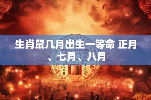 生肖鼠几月出生一等命 正月、七月、八月