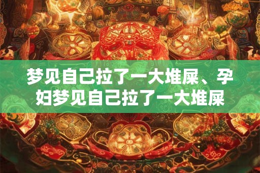 梦见自己拉了一大堆屎、孕妇梦见自己拉了一大堆屎