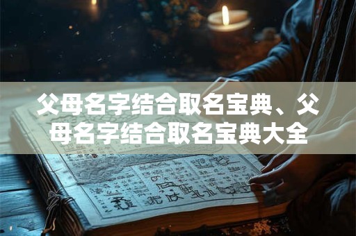 父母名字结合取名宝典、父母名字结合取名宝典大全