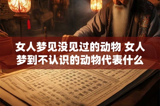 女人梦见没见过的动物 女人梦到不认识的动物代表什么