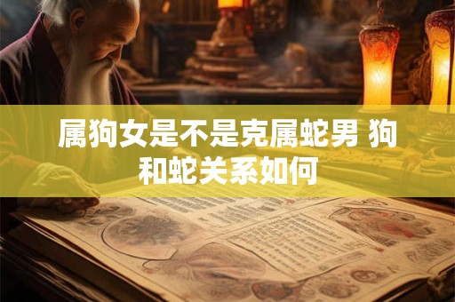 属狗女是不是克属蛇男 狗和蛇关系如何