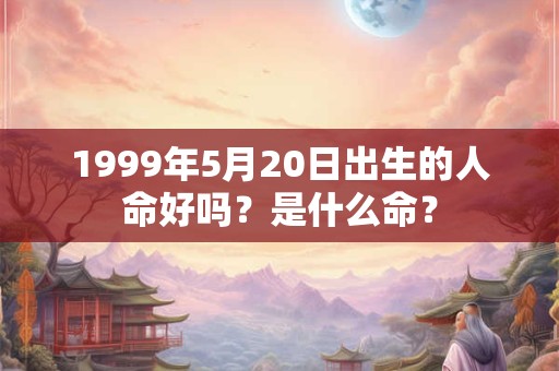 1999年5月20日出生的人命好吗？是什么命？