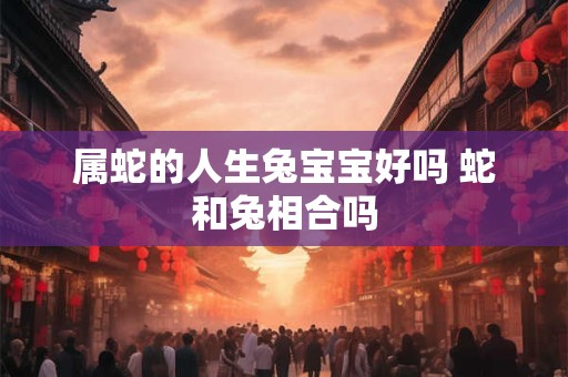 属蛇的人生兔宝宝好吗 蛇和兔相合吗