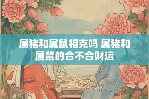 属猪和属鼠相克吗 属猪和属鼠的合不合财运