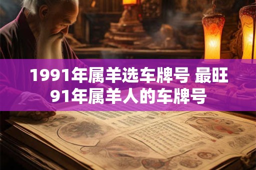 1991年属羊选车牌号 最旺91年属羊人的车牌号