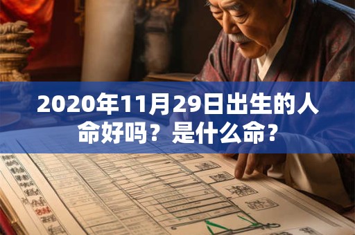 2020年11月29日出生的人命好吗？是什么命？