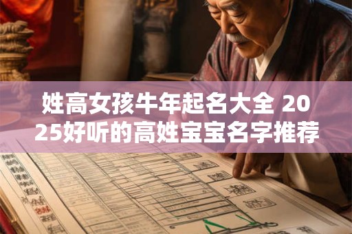 姓高女孩牛年起名大全 2025好听的高姓宝宝名字推荐