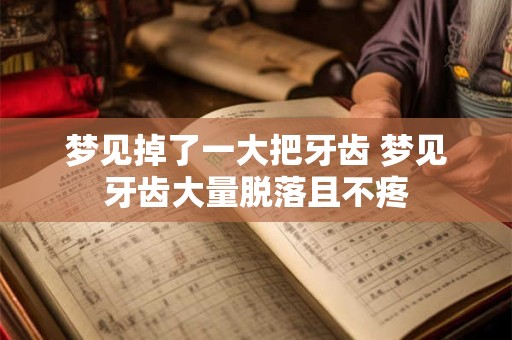 梦见掉了一大把牙齿 梦见牙齿大量脱落且不疼
