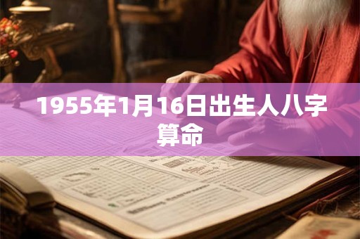 1955年1月16日出生人八字算命