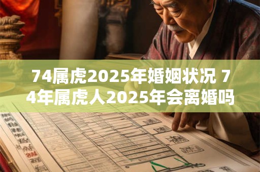74属虎2025年婚姻状况 74年属虎人2025年会离婚吗