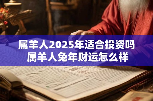 属羊人2025年适合投资吗 属羊人兔年财运怎么样