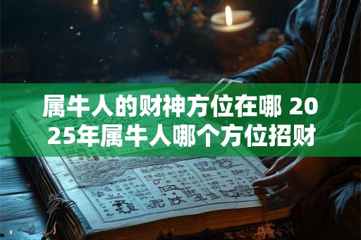 属牛人的财神方位在哪 2025年属牛人哪个方位招财