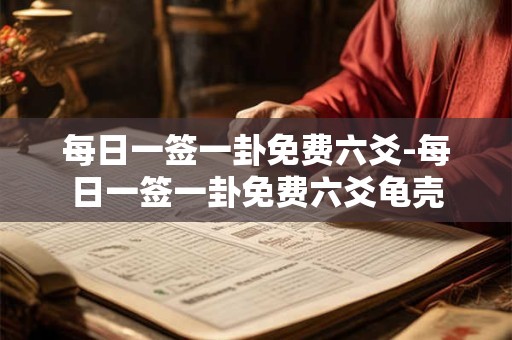 每日一签一卦免费六爻-每日一签一卦免费六爻龟壳