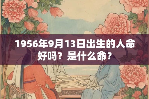 1956年9月13日出生的人命好吗？是什么命？