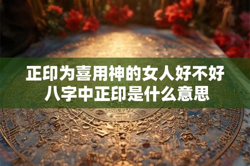 正印为喜用神的女人好不好 八字中正印是什么意思