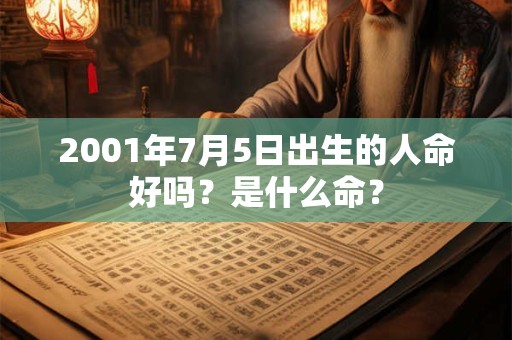 2001年7月5日出生的人命好吗？是什么命？