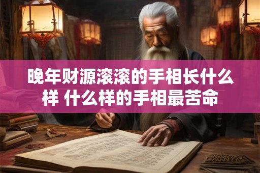 晚年财源滚滚的手相长什么样 什么样的手相最苦命