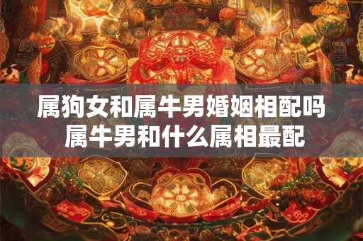 属狗女和属牛男婚姻相配吗 属牛男和什么属相最配