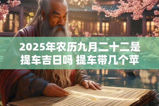 2025年农历九月二十二是提车吉日吗 提车带几个苹果要放几天
